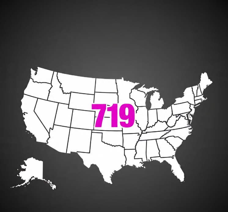 719 area code